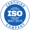 ISO 9001 2015 certified badge